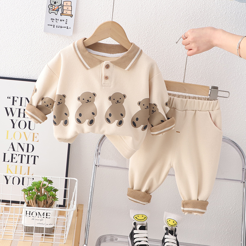 Baby Boys Clothing Set Spring Autumn Children Cotton Letter Long Sleeve Sweater Pants 2Pcs Casual Outfits Kids Tracksuits
