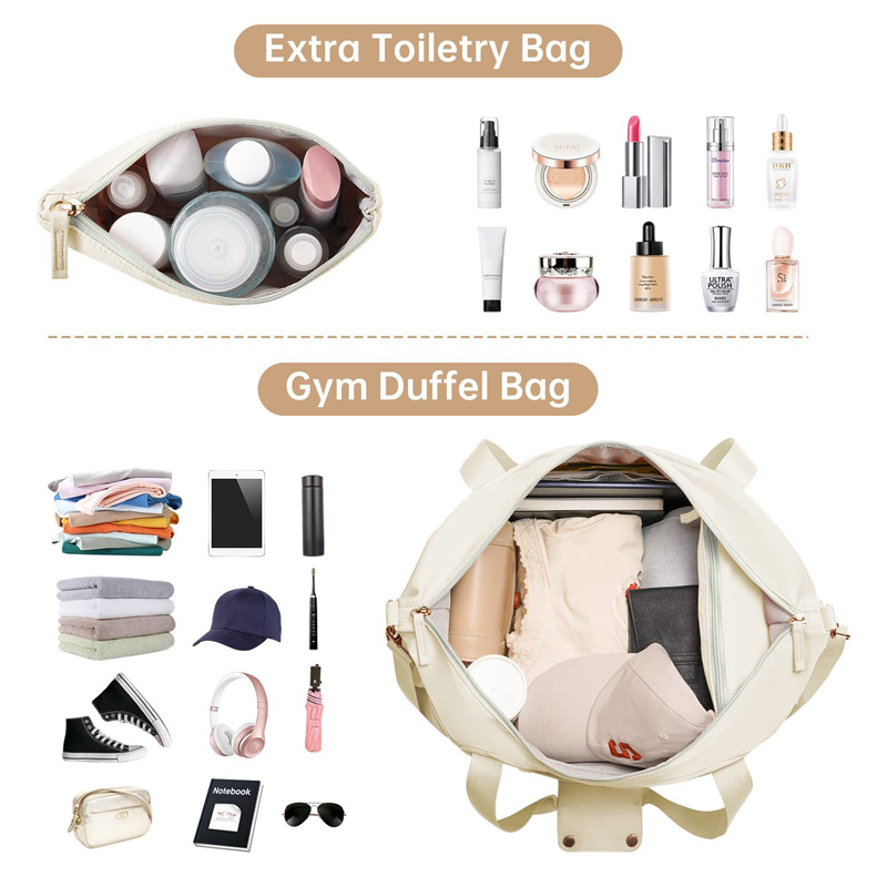 new large capacity fitness bag female yoga dry wet separation waterproof shoulder bag portable travel bag