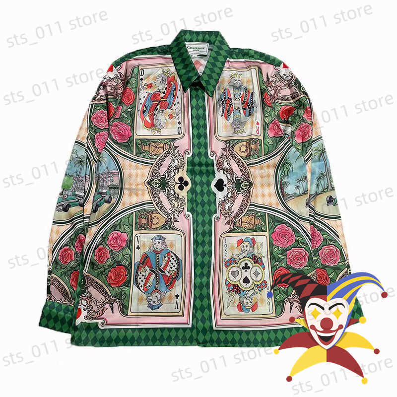 Men's Casual Shirts Long Sleeves CASABLANCA Men Women 1 1 Top version HAWAIIAN Silk SHIRT Tees T230419, 11
Men's Casual Shirts Long Sleeves CASABLANCA Men Women 1 1 Top version HAWAIIAN Silk SHIRT Tees T230419, 11