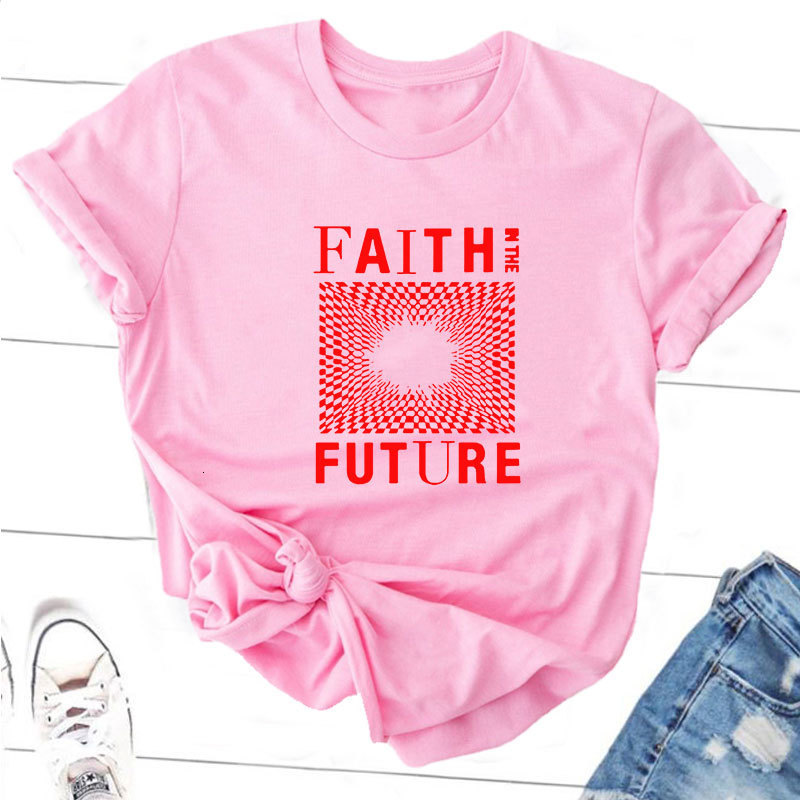 Womens TShirt Faith In The Future Tour Merch Tshirt Women Fans Short Sleeve O Neck T Shirts Oversize Print Harajuku Streetwear 230419