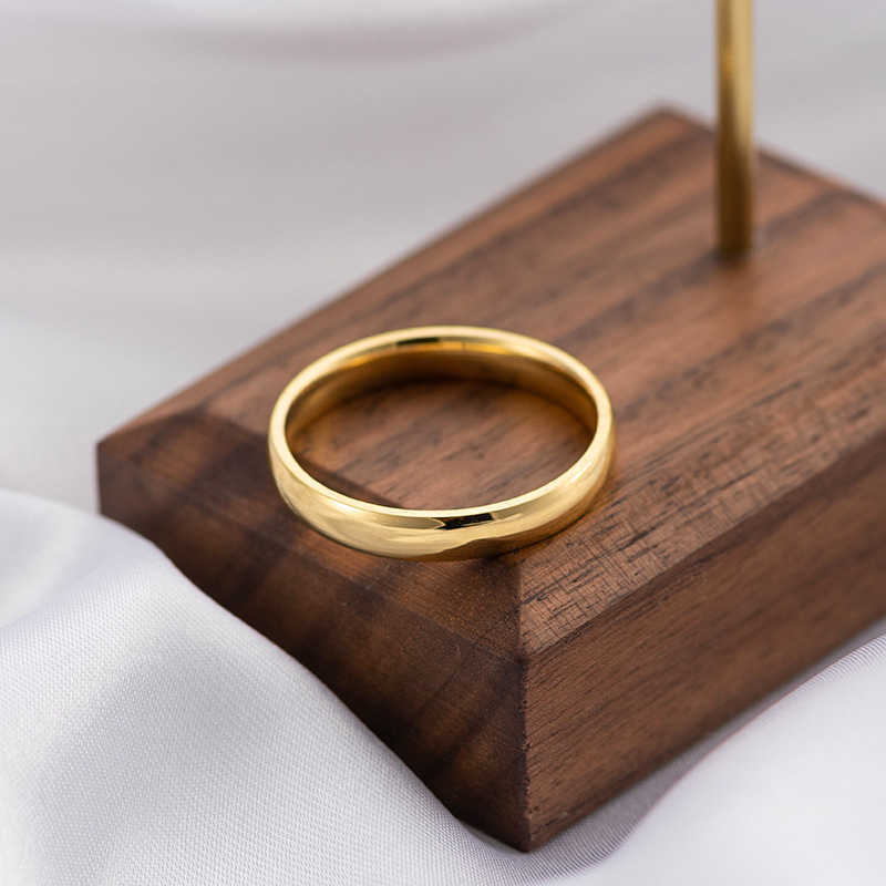 Band Rings Stainless Steel Couple Rings Inside and Outside Student Rings Blue Black Silver Gold Rose Gold Color Stainless Steel Ring