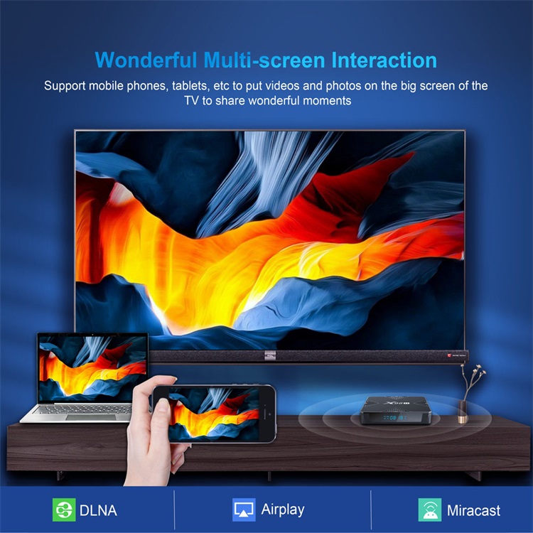 Leadcool X98H Set Top Box Allwinner H618 Quad Core Smart TV Android 2G 16G 4G 32G Android 12 Support WIFI BT