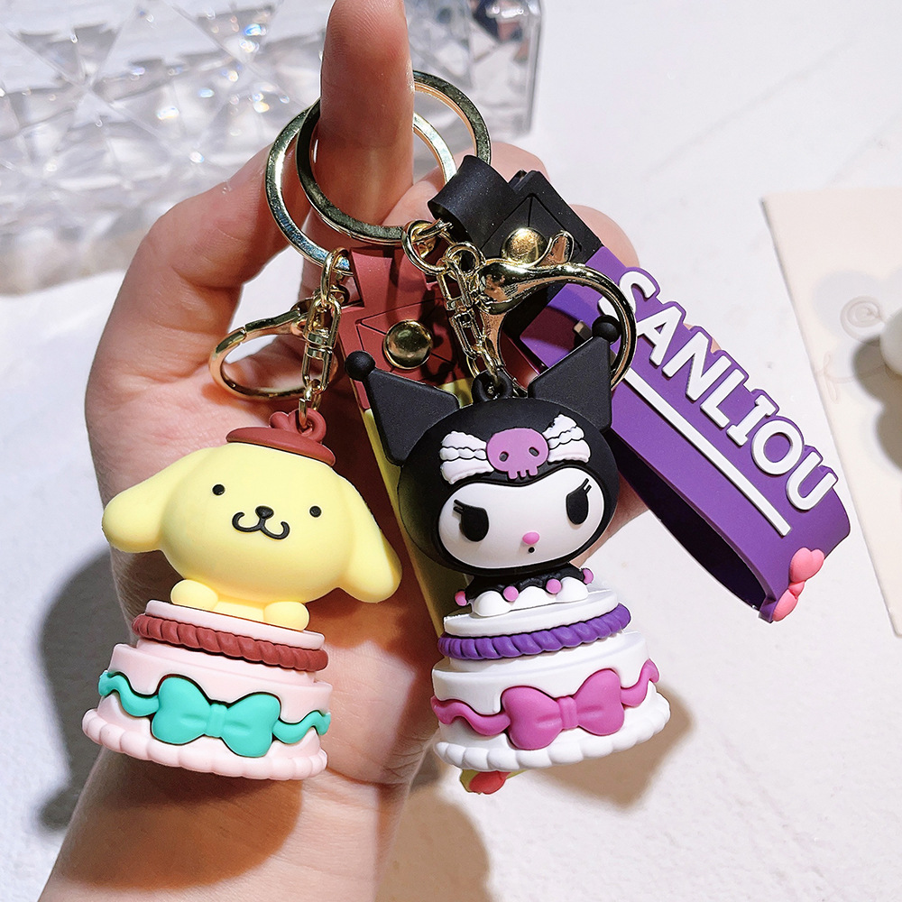 Fashion Kawaii styles Character Jewelry KeyChains Backpack Car Fashion Key Ring Accessories kids gift
