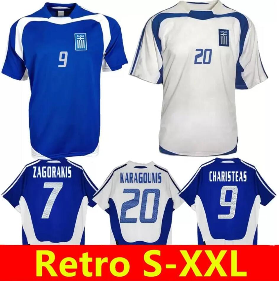 Retro classic 2004 Greece Mens Soccer Jerseys CHARISTEAS TSARTAS NIKOLAIDIS ZAGORAKIS KARAGOUNIS Home Away Football Shirt, 2004 home
Retro classic 2004 Greece Mens Soccer Jerseys CHARISTEAS TSARTAS NIKOLAIDIS ZAGORAKIS KARAGOUNIS Home Away Football Shirt, 2004 home