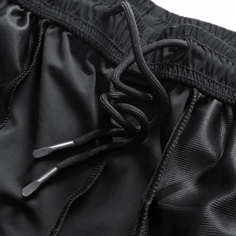 Men's Shorts Summer Breeches 34 Length Trousers Male Bermuda Board Quick Drying Beach Black Long Size M8XL MY431 230419