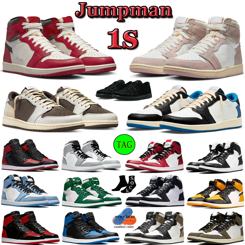 Mens Basketball Shoes 1 Retro Chicago Lost and Found Jumpman 1s Travis Scotts retros UNC Washed Pink Dark Mocha Black Phantom Womens Sports Trainers EUR 36-47 with box, #27 shattered backboard
Mens Basketball Shoes 1 Retro Chicago Lost and Found Jumpman 1s Travis Scotts retros UNC Washed Pink Dark Mocha Black Phantom Womens Sports Trainers EUR 36-47 with box, #27 shattered backboard