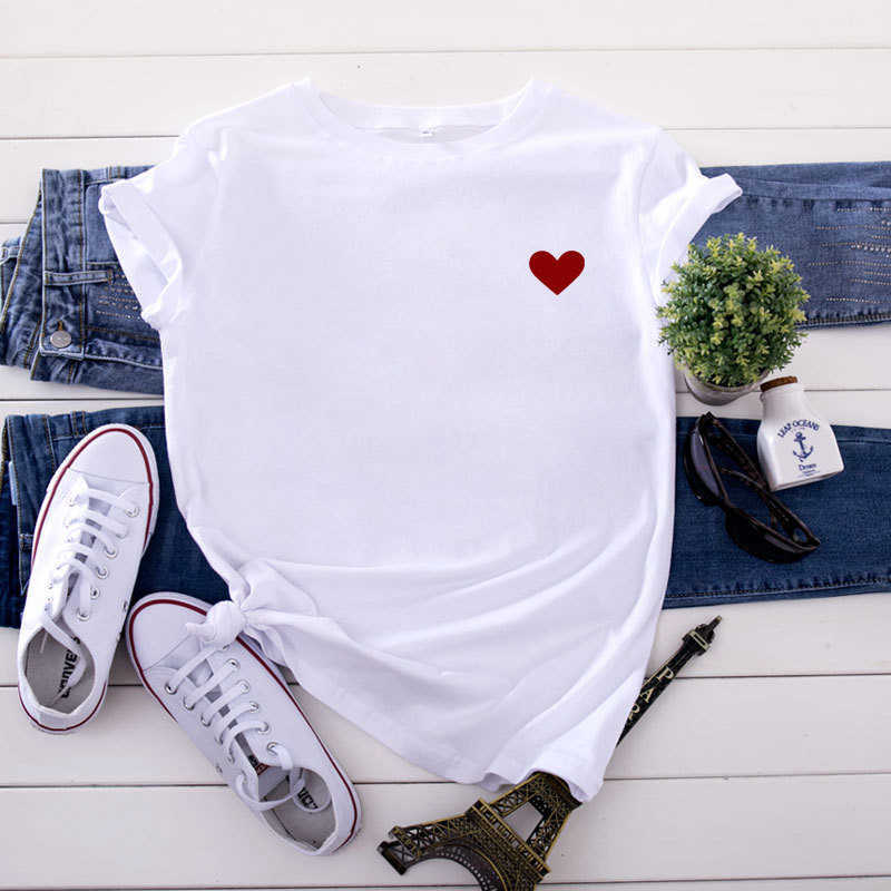 Women' T-Shirt Spring 100Cotton TShirt Women Simple Heart Print Women Tshirts O Neck Short Sleeve Tees Summer TShirt Oversize Pink Tops Z0418, F0101-grey
Women' T-Shirt Spring 100Cotton TShirt Women Simple Heart Print Women Tshirts O Neck Short Sleeve Tees Summer TShirt Oversize Pink Tops Z0418, F0101-grey