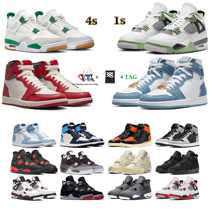 2023 Basketball Shoes 4s Jumpman 4 1s Pine Green LOST & FOUND Denim Bred Patent UNC Dark Mocha White Oreo Red Thunder Sail Cool Grey Black Cat Trainers Sneakers with bag, 25
2023 Basketball Shoes 4s Jumpman 4 1s Pine Green LOST & FOUND Denim Bred Patent UNC Dark Mocha White Oreo Red Thunder Sail Cool Grey Black Cat Trainers Sneakers with bag, 25