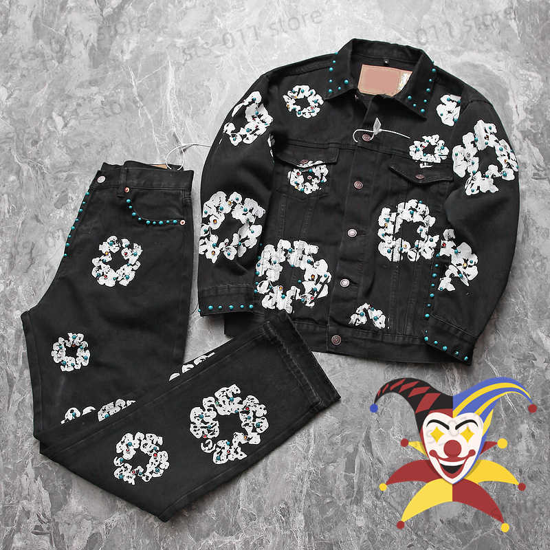 Men's Jackets Washed Black Inlay Gem Denim Jeans Jacket Men Women 1 1 High Quality 2023ss Oversized Jackets Coat T230419
Men's Jackets Washed Black Inlay Gem Denim Jeans Jacket Men Women 1 1 High Quality 2023ss Oversized Jackets Coat T230419