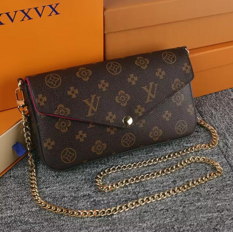 Woman Handbag Shoulder Bags with Box Women Genuine Leather Luxurys Designers Handbags Flap Purse Lady Tote Coin Clutch Messenger louise Purse Crossbody viuton bag