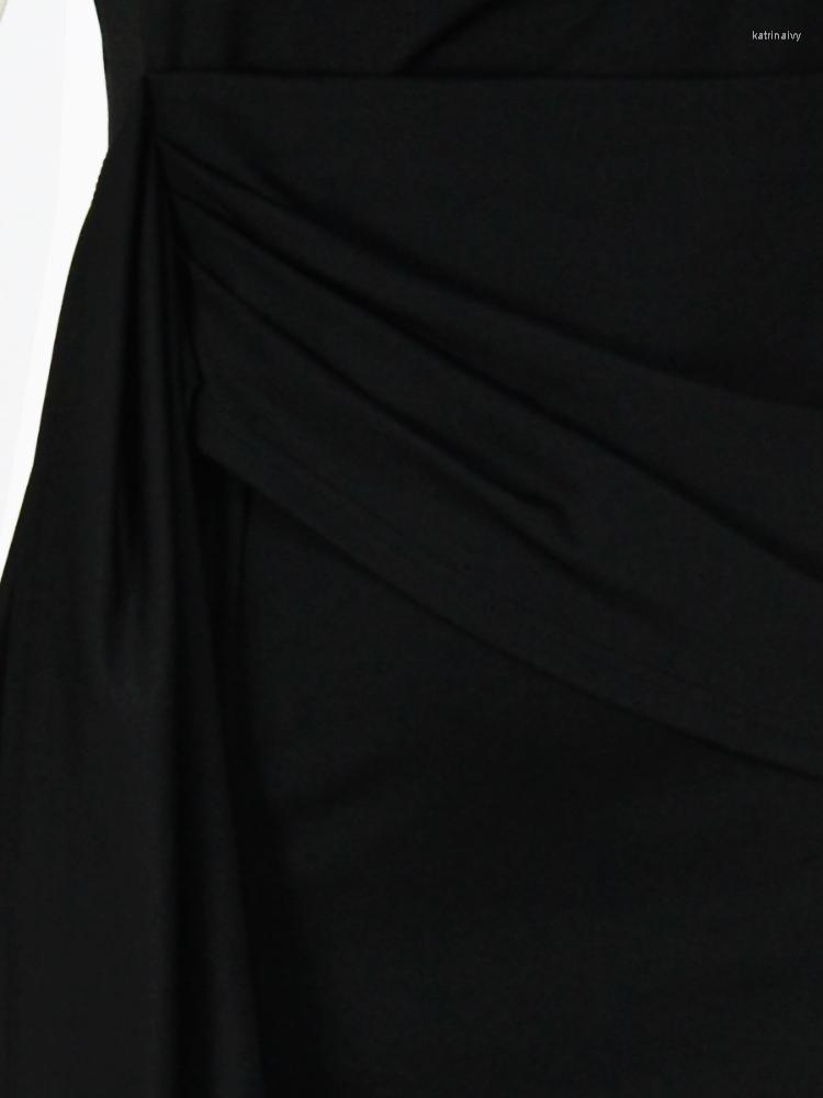 Plus Size Dresses Bodycon Women One Shoulder Green Pleated Ruffles Sleeveless Midi Evening Birthday Club Party Gowns Outfits 4XL