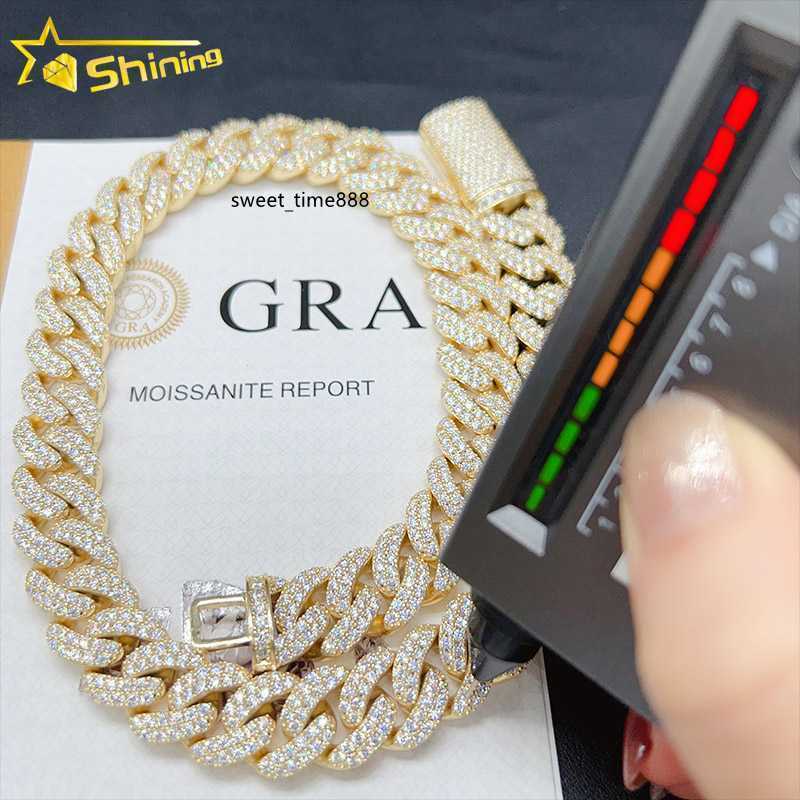 Hip Hop Jewelry Moissanite Cuban Necklace Ice Out 925 Sterling Silver Moissanite Cuban Link Chain 15mm
Hip Hop Jewelry Moissanite Cuban Necklace Ice Out 925 Sterling Silver Moissanite Cuban Link Chain 15mm