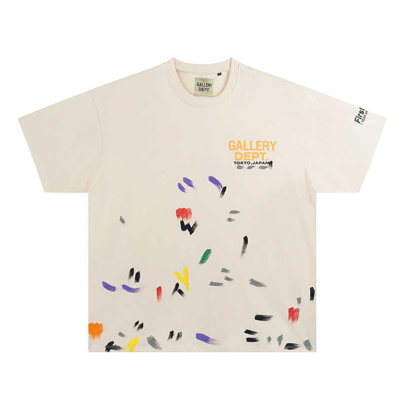 Fashion Designer Clothing Tees Rock Tshirt Galleryes Depts Tokyo Exclusive Hand-painted Graffiti Print Short Sleeve Men's Women's Loose Cotton T-shirt Summer, Rice apricot color
Fashion Designer Clothing Tees Rock Tshirt Galleryes Depts Tokyo Exclusive Hand-painted Graffiti Print Short Sleeve Men's Women's Loose Cotton T-shirt Summer, Rice apricot color