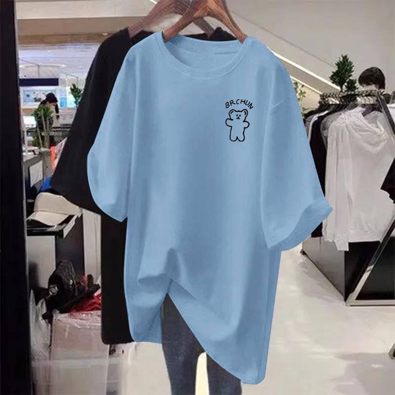 Womens TShirt Women Summer Oversized Casual Tshirt Short Sleeve Solid Pirnted Tees Female Tops PDlja12 230419