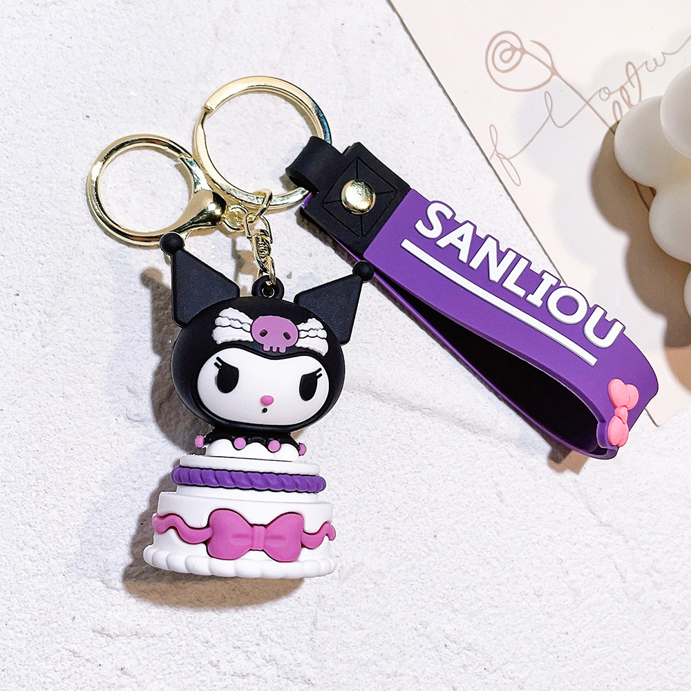Fashion Kawaii styles Character Jewelry KeyChains Backpack Car Fashion Key Ring Accessories kids gift