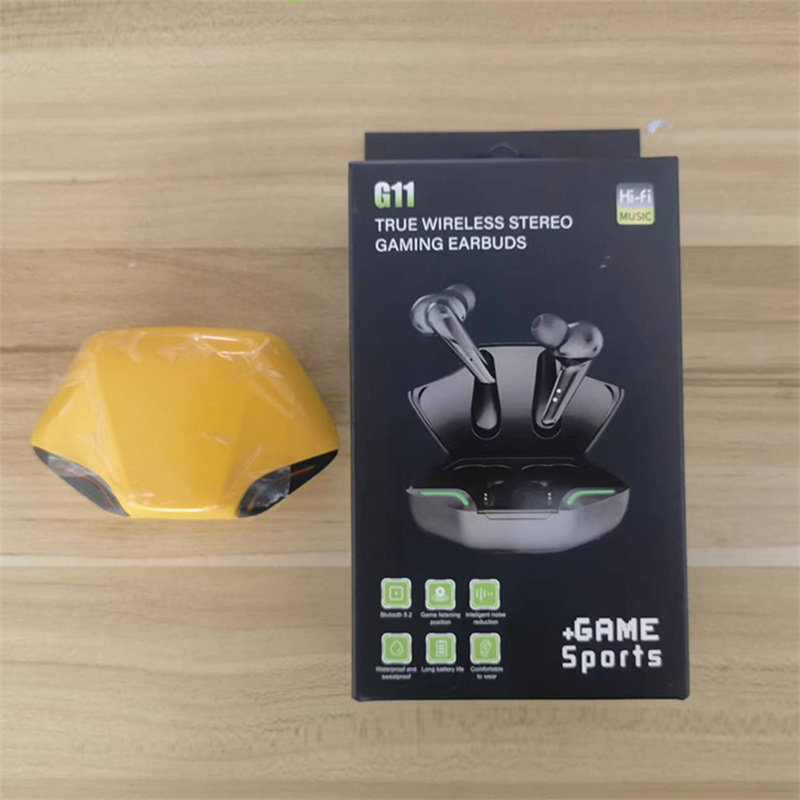 G11 TWS Gaming Bluetooth 5.2 Headset Earphones Low latency Wireless Game Earphone