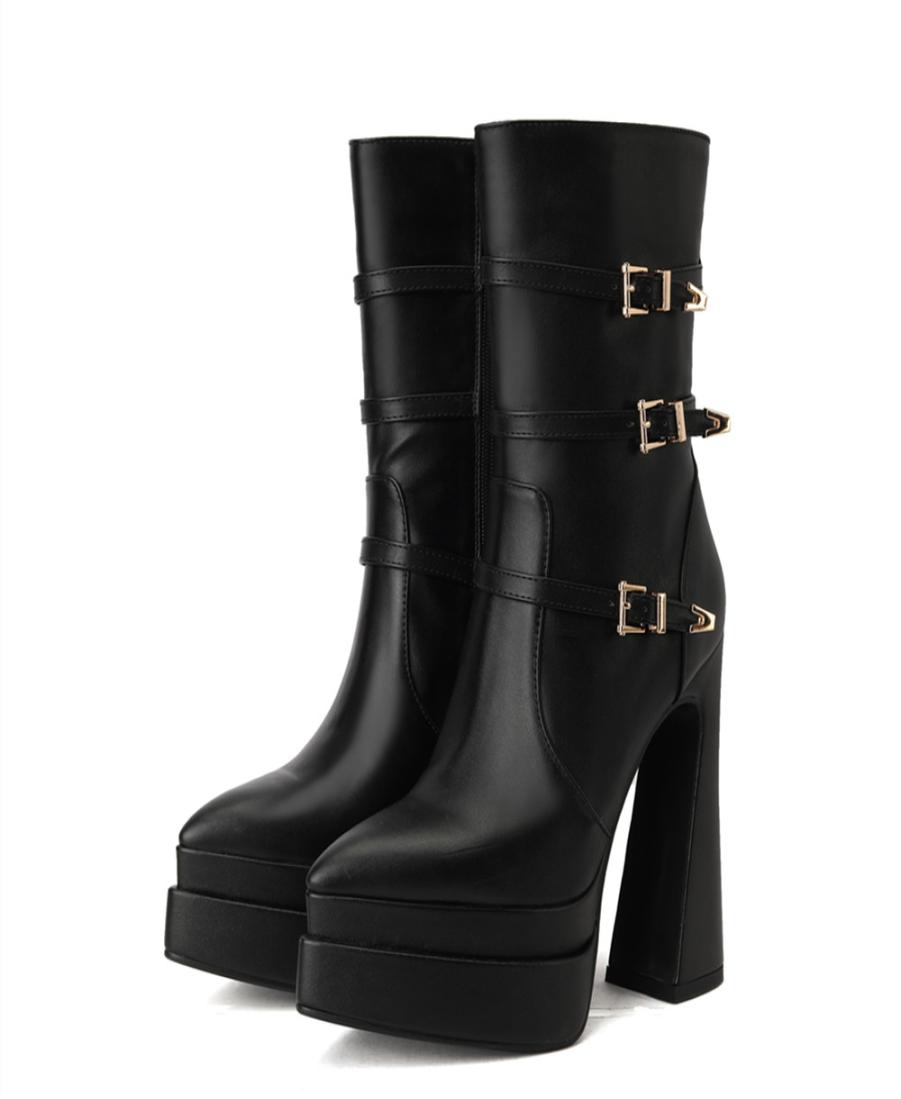 2022 new autumn and winter women039s boots fashion buckle decoration platform high heels rear zipper waterproof gothic shoes2784251, Brown
2022 new autumn and winter women039s boots fashion buckle decoration platform high heels rear zipper waterproof gothic shoes2784251, Brown