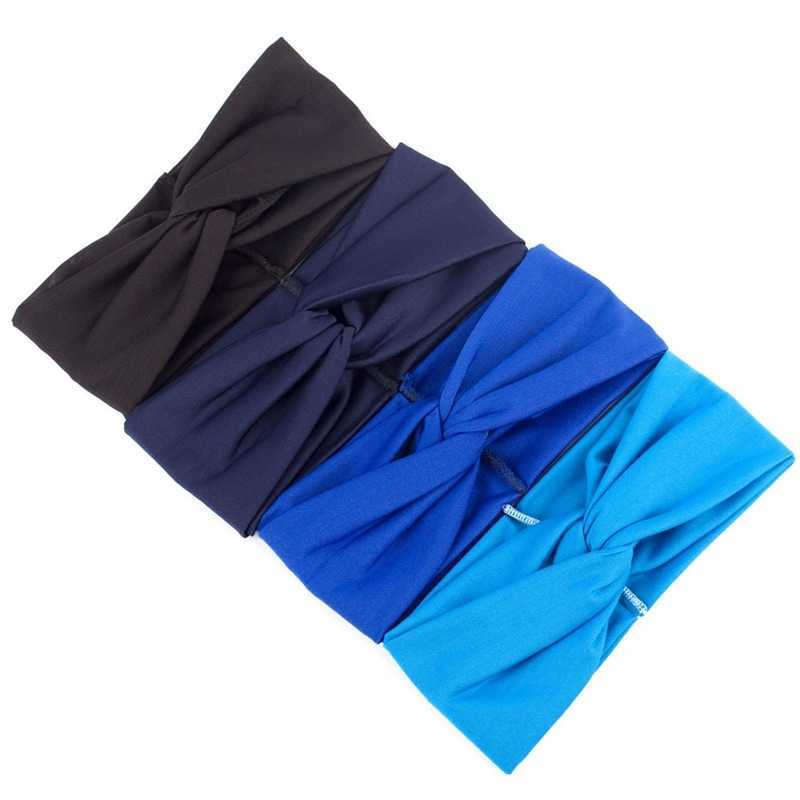 2PC Headbands Headbands For Women Hair Band Twist Leopard Hairbands Elastic Turban Headwrap Makeup Sport Yoga Head band Girls Hair Accessories Y23