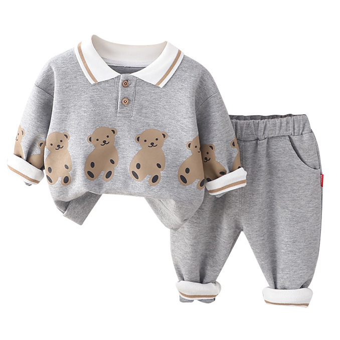 Baby Boys Clothing Set Spring Autumn Children Cotton Letter Long Sleeve Sweater Pants 2Pcs Casual Outfits Kids Tracksuits