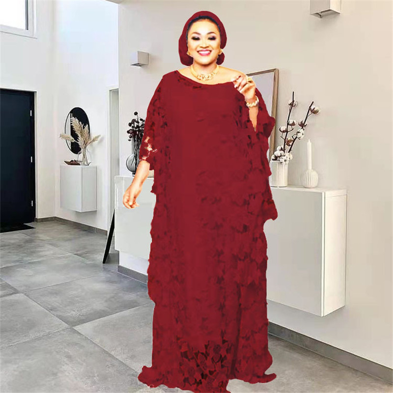 Ethnic Clothing Ethnic Clothing Lace Hollow Africa Dress African Dresses for Women African Clothes Dashiki Taditional Boubou Arabic Robe Femme Musulma