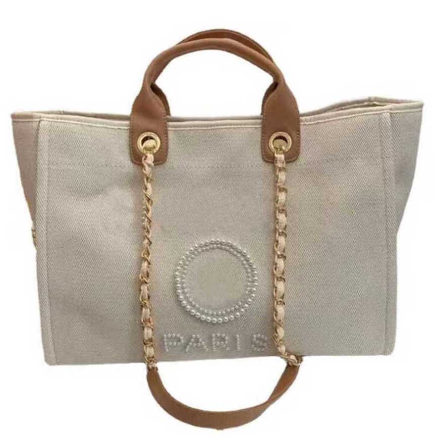 80% Off Classic Label Pearl Beach Luxury Canvas Bag Female Big Handbags Designers Backpack Portable Large Capacity T2zt, Beige
80% Off Classic Label Pearl Beach Luxury Canvas Bag Female Big Handbags Designers Backpack Portable Large Capacity T2zt, Beige