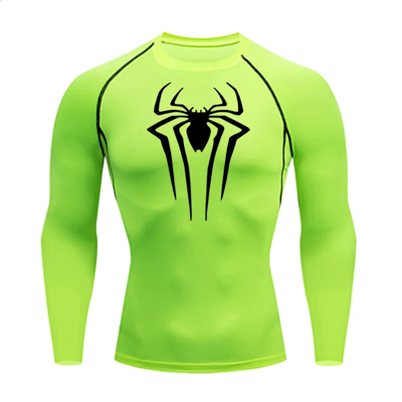 Men's T-Shirts Sun Protection Sports Second Skin T-shirt Men's Fitness Rashgarda MMA Long Sleeves Compression Shirt Workout Clothing 231118