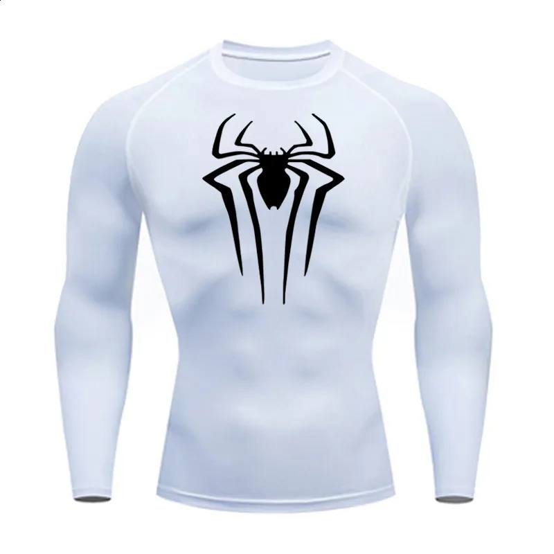 Men's T-Shirts Sun Protection Sports Second Skin T-shirt Men's Fitness Rashgarda MMA Long Sleeves Compression Shirt Workout Clothing 231118