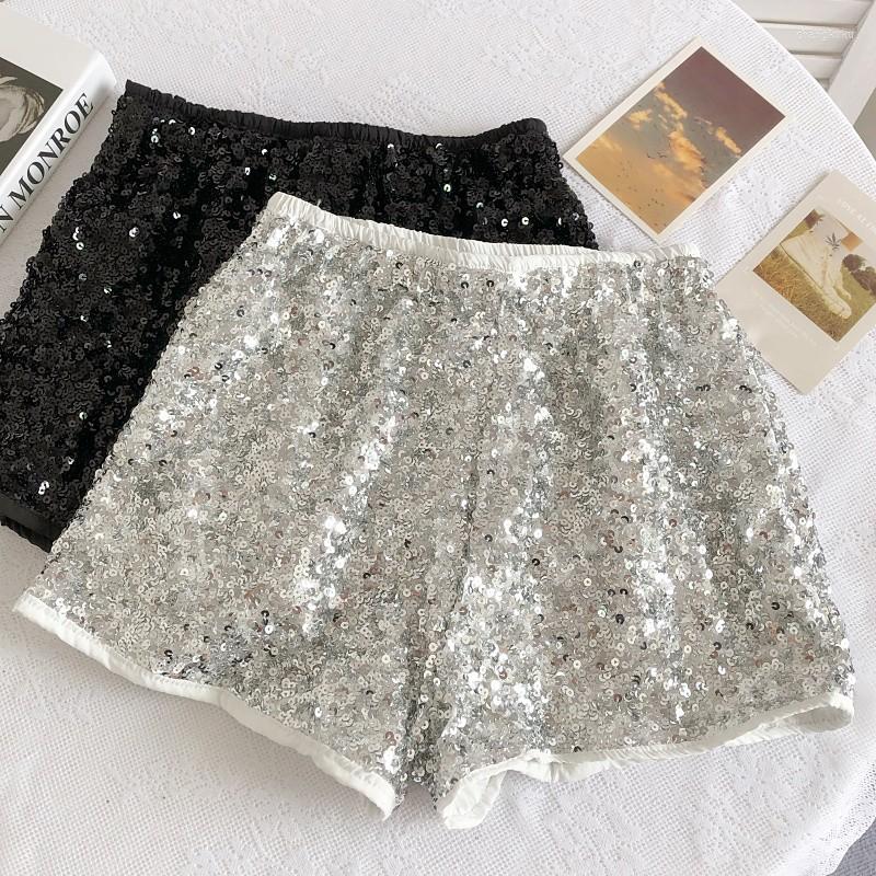 Women' Shorts Women' Elastic Waist Sequined Summer Chic Glitter High Short Pants Lady Streetwear, Gray
Women' Shorts Women' Elastic Waist Sequined Summer Chic Glitter High Short Pants Lady Streetwear, Gray