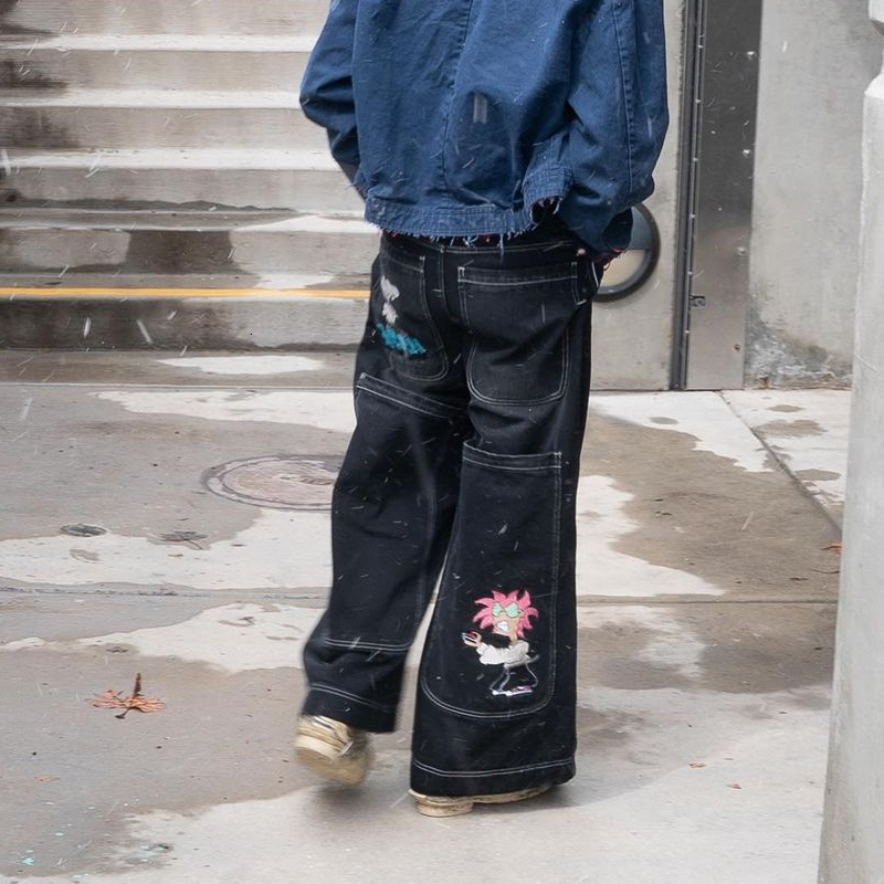 Men' Jeans Spring Streetwear Vintage Cartoon Thermoprint Man Clothing Loose Wide Leg Pants For Men Male Y2k Baggy 230419, Blue
Men' Jeans Spring Streetwear Vintage Cartoon Thermoprint Man Clothing Loose Wide Leg Pants For Men Male Y2k Baggy 230419, Blue