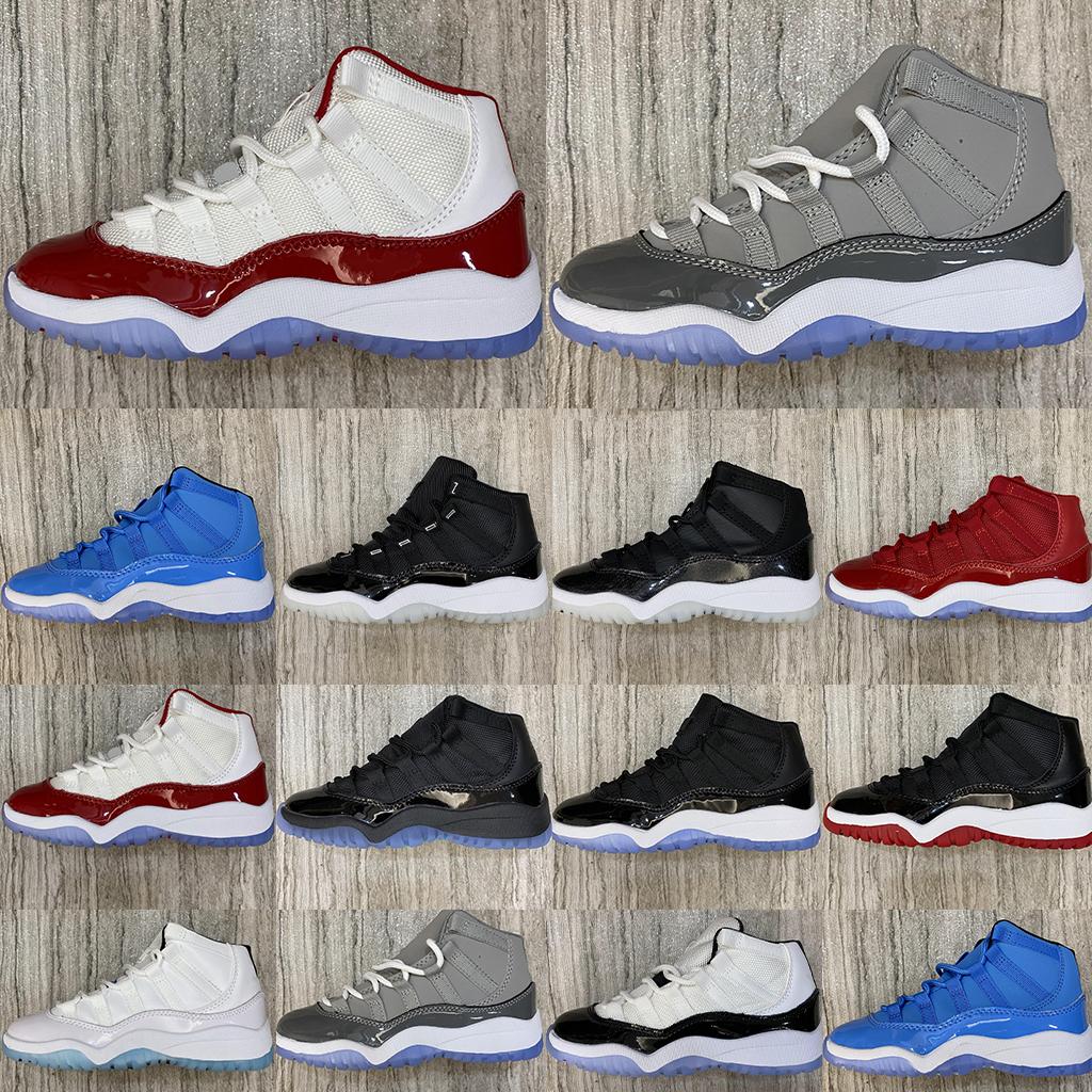 Cherry baby kids shoes 11s Jumpman black boys grey sneaker 11s designer basketball trainers kid youth toddler infants children boy girl big Space Jam
Cherry baby kids shoes 11s Jumpman black boys grey sneaker 11s designer basketball trainers kid youth toddler infants children boy girl big Space Jam