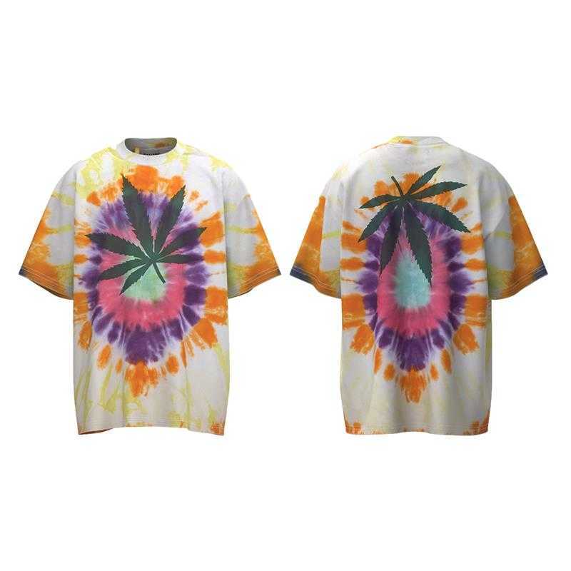 Fashion Designer Clothing Tees Rock Tshirt Galleryes Depts Tie Dye Rainbow Tee Leaf Print Tie Dye T-shirt Casual Streetwear Vintage Hip hop Sportswear 23ss, Yellow
Fashion Designer Clothing Tees Rock Tshirt Galleryes Depts Tie Dye Rainbow Tee Leaf Print Tie Dye T-shirt Casual Streetwear Vintage Hip hop Sportswear 23ss, Yellow