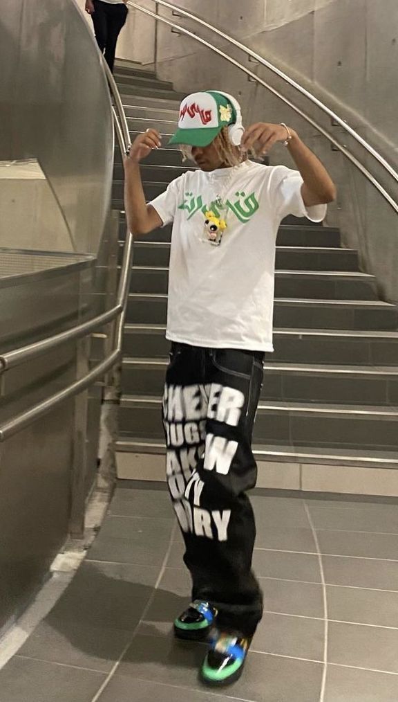 Mens Jeans Y2K Street Trend Letter Print Black Pants Gothy Loose Straight Wide Leg Hiphop Men Dragging Casual 230419