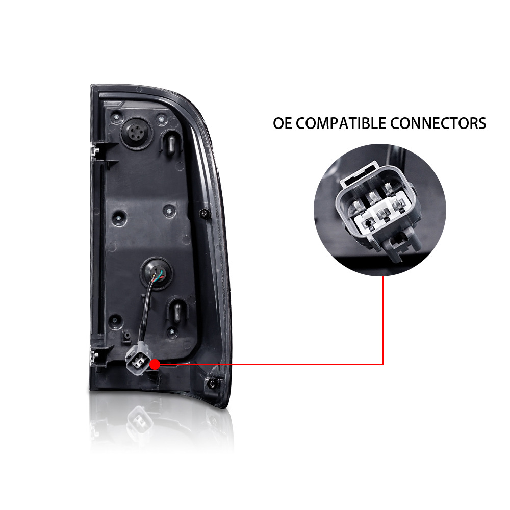 Car Modified Taillight For Toyota Hilux 20 05-20 15 LED Dynamic Turn Signal Parking Lights Brake Reverse Taillights