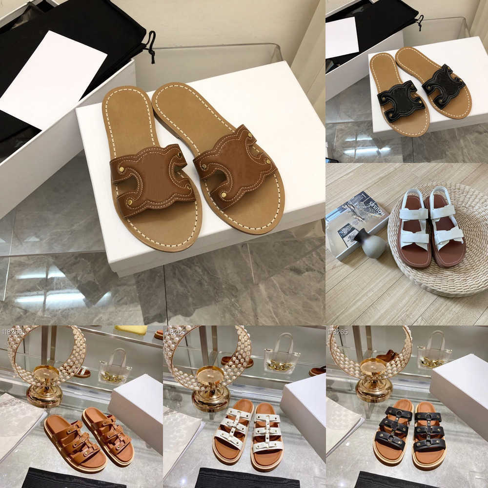 Paris slides slippers Triomphe buckle embellished Luxe beach sandals Genuine leather shoes open toes casual flats CE LINS women Luxury Designers factory footwear, Cln4188
Paris slides slippers Triomphe buckle embellished Luxe beach sandals Genuine leather shoes open toes casual flats CE LINS women Luxury Designers factory footwear, Cln4188