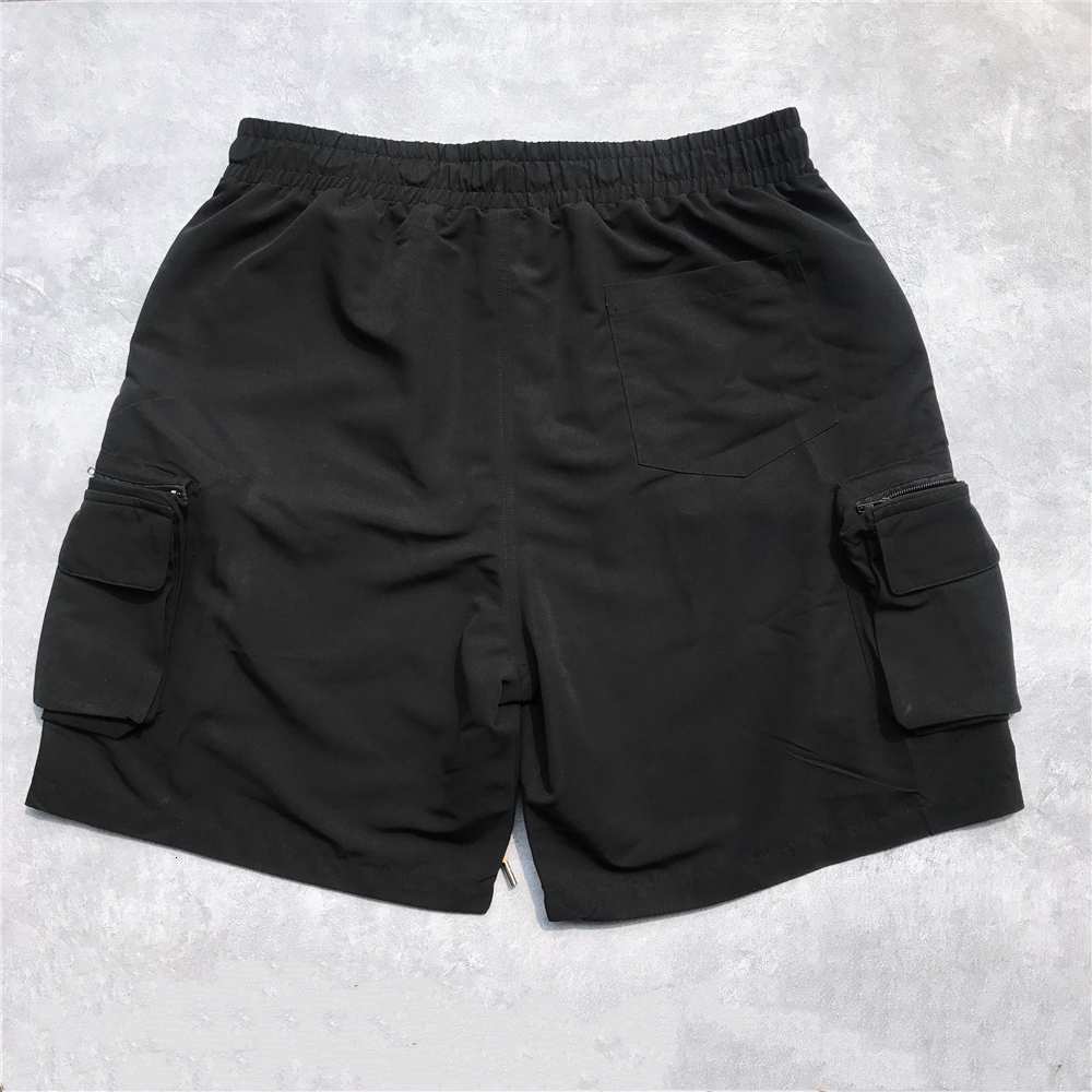 Men's Shorts Summer Black Military Cargo Jogger Men Loose Fit Drawstring Sweat Short Streetwear Nine-Pocket Styling 230419