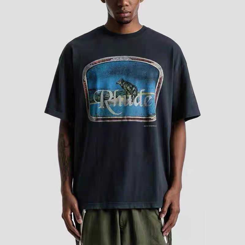 Designer Fashion Clothing Tees Hip hop TShirts Rhude Loose Round Neck Print Casual Soft Cotton T-shirt Black Summer men women Streetwear Tops Sportswear
Designer Fashion Clothing Tees Hip hop TShirts Rhude Loose Round Neck Print Casual Soft Cotton T-shirt Black Summer men women Streetwear Tops Sportswear