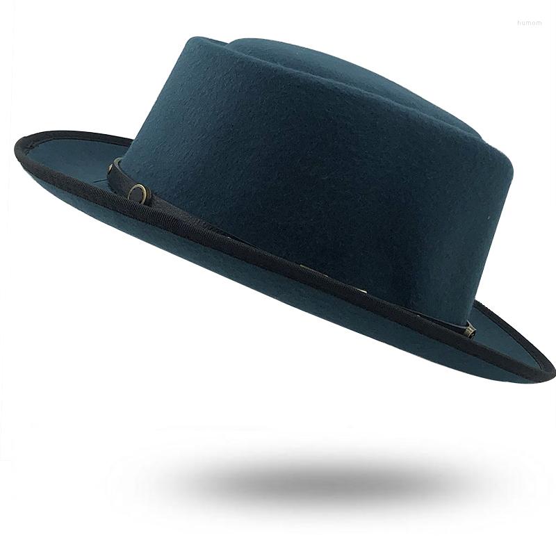 Berets Simple Wool Men Pork Pie Hat For Dad Black Fedora Gentleman Flat Bowler Porkpie Top Jazz, Blue
Berets Simple Wool Men Pork Pie Hat For Dad Black Fedora Gentleman Flat Bowler Porkpie Top Jazz, Blue