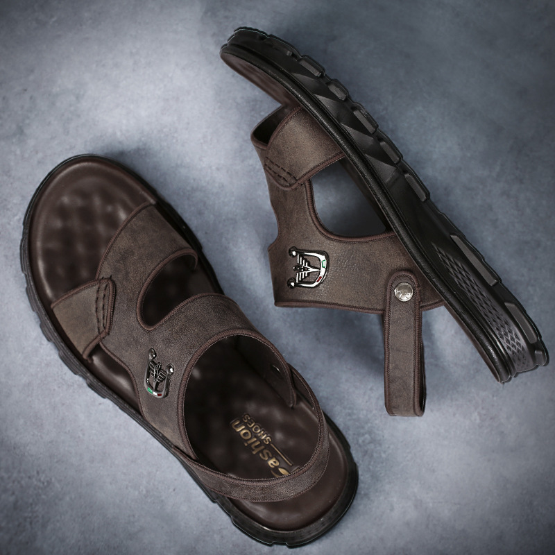 Sandals Natural Genuine Leather Men Sandals Summer Outdoor Male Footwear Firm Handmade Sewing Original Beach Men Slippers 230420, 55600 dark brown
Sandals Natural Genuine Leather Men Sandals Summer Outdoor Male Footwear Firm Handmade Sewing Original Beach Men Slippers 230420, 55600 dark brown