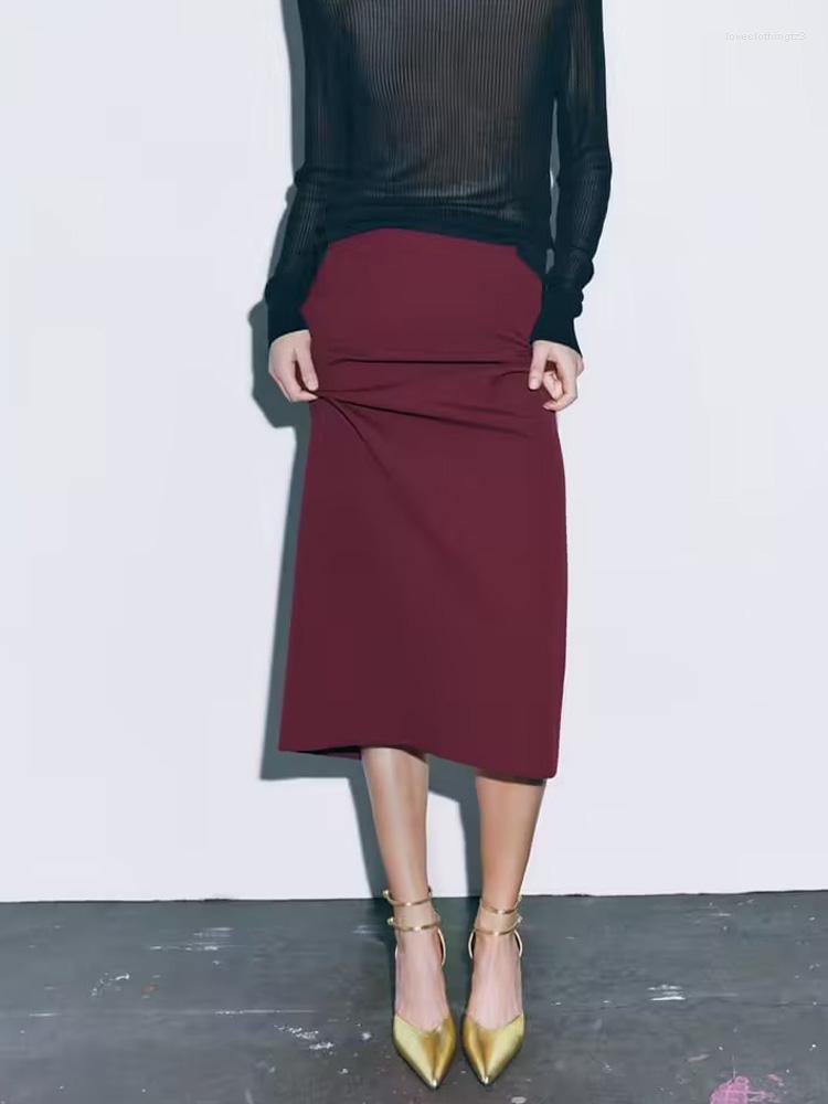 Skirts 2023 Women Summer Straight Fashion Slim Solid Split Side Zipper Mid-Calf Skirt Female Sweet Elegant Clothin
Skirts 2023 Women Summer Straight Fashion Slim Solid Split Side Zipper Mid-Calf Skirt Female Sweet Elegant Clothin
