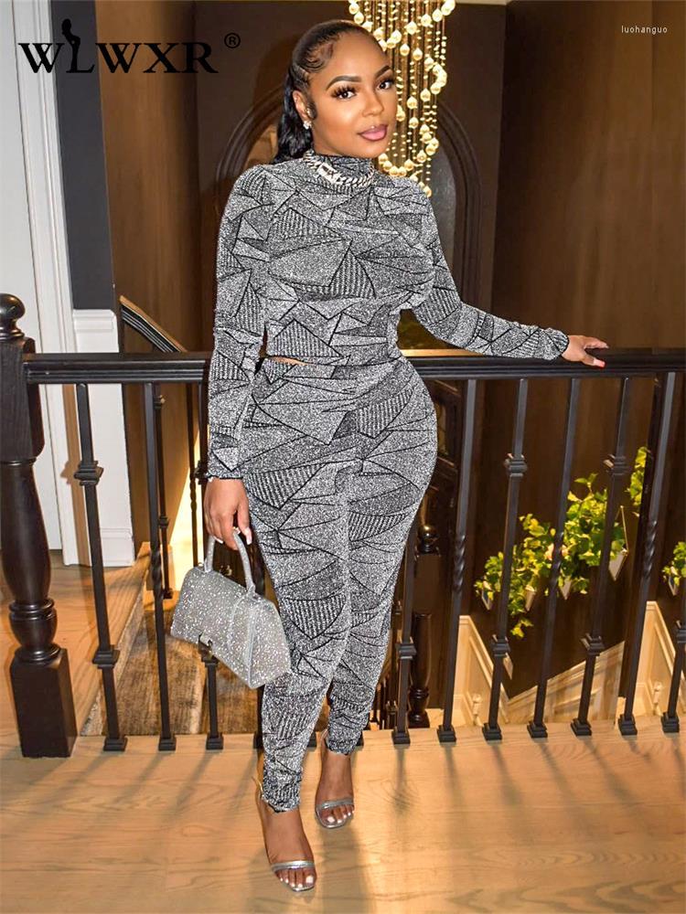 Women's Two Piece Pants WLWXR Autumn Sexy Print 2 Sets Club Outfit For Women 2023 Long Sleeve Top And Female Casual Matching, Purple
Women's Two Piece Pants WLWXR Autumn Sexy Print 2 Sets Club Outfit For Women 2023 Long Sleeve Top And Female Casual Matching, Purple