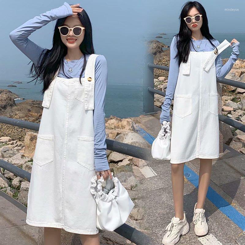 Casual Dresses Women 2023 Korean Fashion Denim Strap Dress White All-match Loose Spring Summer Vintage Sundresses Cute Pockets Girl Vestido, Black
Casual Dresses Women 2023 Korean Fashion Denim Strap Dress White All-match Loose Spring Summer Vintage Sundresses Cute Pockets Girl Vestido, Black