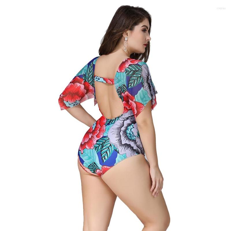 Women's Swimwear Sexy Women Push Up Floral Printed Flying Sleeve Bikini Beautiful Back One Piece Swimsuit, Picture shown
Women's Swimwear Sexy Women Push Up Floral Printed Flying Sleeve Bikini Beautiful Back One Piece Swimsuit, Picture shown
