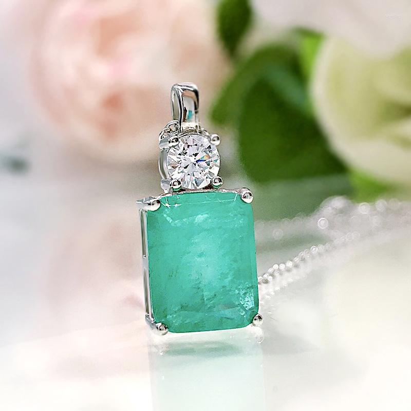 Chains Paraiba Pendant S925 Sterling Silver 8 10 European And American Women's Simple Water Wave Chain Necklace Women
Chains Paraiba Pendant S925 Sterling Silver 8 10 European And American Women's Simple Water Wave Chain Necklace Women