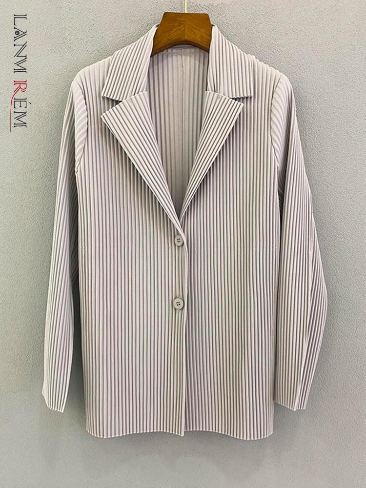 Pants LANMREM 2022 Autumn New Pleated Suit Coat Female Solid Color Versatile Long Sleeve Blazer Women Fashion Clothing 2W1181, Black
Pants LANMREM 2022 Autumn New Pleated Suit Coat Female Solid Color Versatile Long Sleeve Blazer Women Fashion Clothing 2W1181, Black