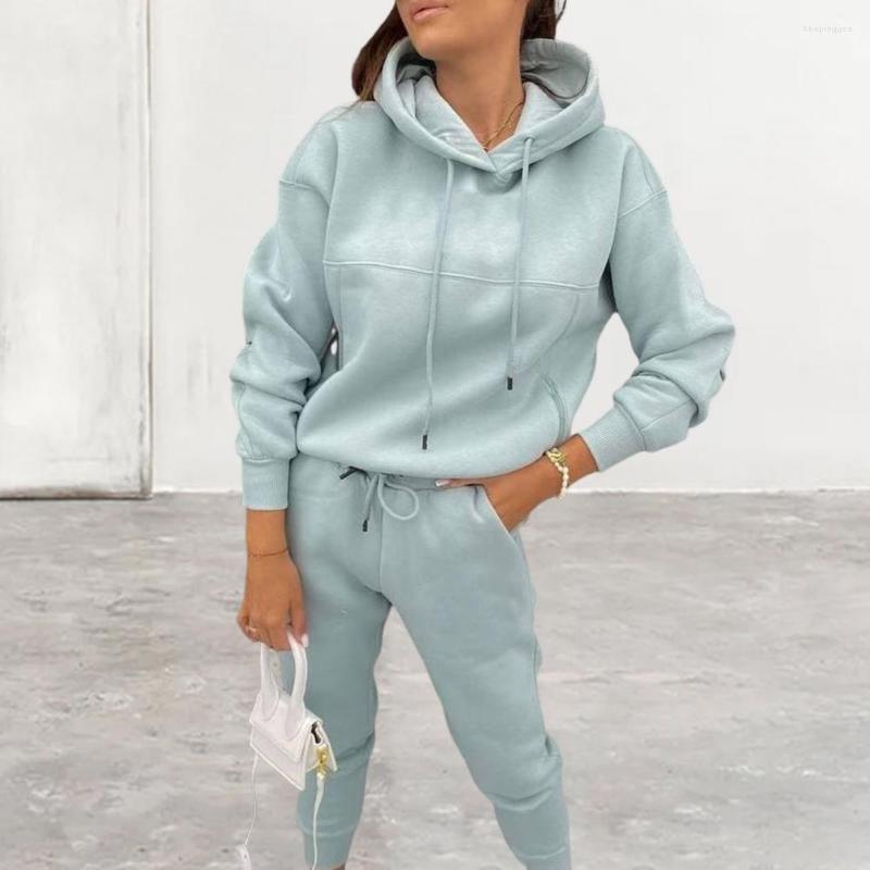Women' Two Piece Pants 2Pcs/Set Chic Fashion Matching Tracksuit Female Clothing Hoodie Sweatpants Set 3D Cutting Cold Resistant, Blue
Women' Two Piece Pants 2Pcs/Set Chic Fashion Matching Tracksuit Female Clothing Hoodie Sweatpants Set 3D Cutting Cold Resistant, Blue