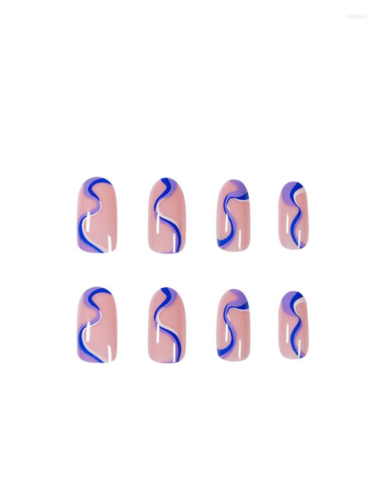 False Nails Color Matching Line Sense Wearable Nail Art Finished Fake Manicure Patch Removable Piece, Picture shown
False Nails Color Matching Line Sense Wearable Nail Art Finished Fake Manicure Patch Removable Piece, Picture shown
