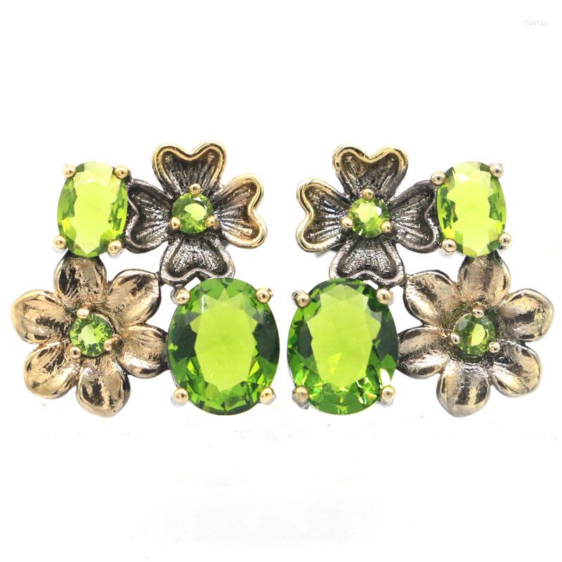 Dangle Earrings 20x20mm Stunning Green Peridot Swiss Blue Topaz London Women Cool Black Gold Silver Daily Wear
Dangle Earrings 20x20mm Stunning Green Peridot Swiss Blue Topaz London Women Cool Black Gold Silver Daily Wear