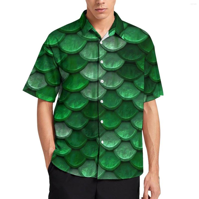 Men's Casual Shirts Colorful Metallic Loose Shirt Men Vacation Green Scales Print Hawaii Custom Short Sleeve Trendy Oversize Blouses, Style-21
Men's Casual Shirts Colorful Metallic Loose Shirt Men Vacation Green Scales Print Hawaii Custom Short Sleeve Trendy Oversize Blouses, Style-21