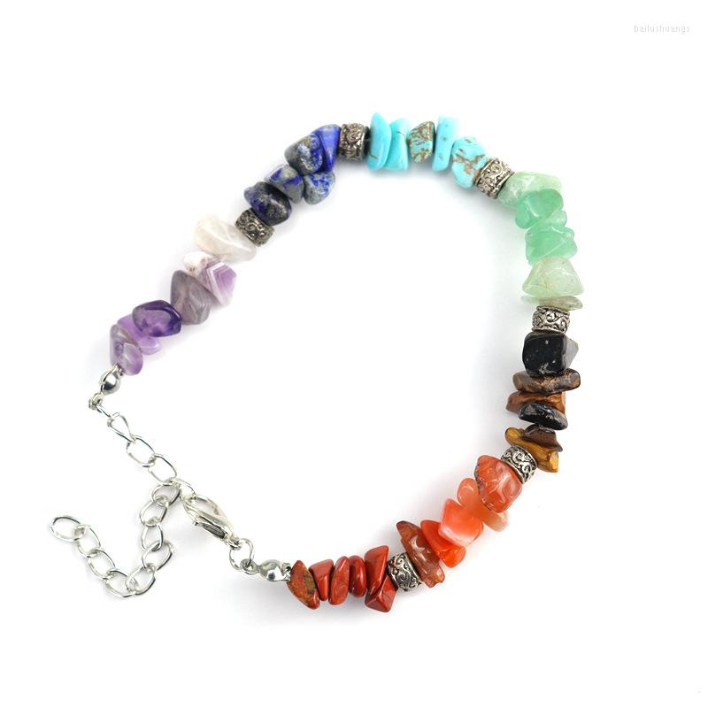 Strand Bohemian Beaded Bracelet For Women Men Rainbow Color Natural Irregular Stone Braclets Metal Adjustable Chain Unique Jewelry Gift
Strand Bohemian Beaded Bracelet For Women Men Rainbow Color Natural Irregular Stone Braclets Metal Adjustable Chain Unique Jewelry Gift