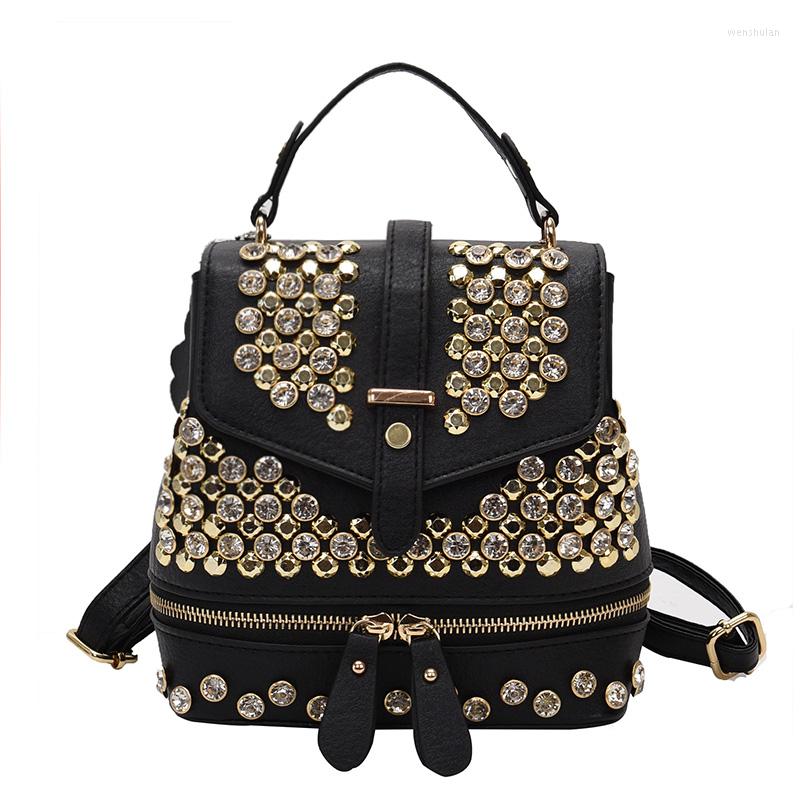 Evening Bags Luxury Designer Brand Women's Shoulder Bag Large Size Diamond Backpack Ladies Leather Crossbody Multi Functional Student, Gold
Evening Bags Luxury Designer Brand Women's Shoulder Bag Large Size Diamond Backpack Ladies Leather Crossbody Multi Functional Student, Gold